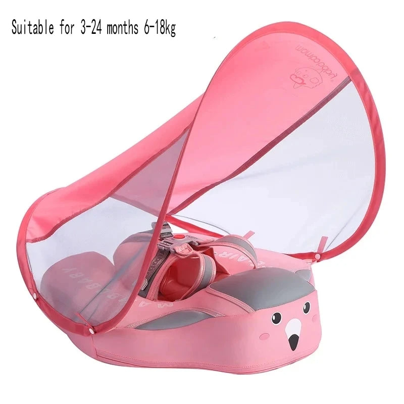 Badring Baby med UV-skydd - MamboBaby Rosa