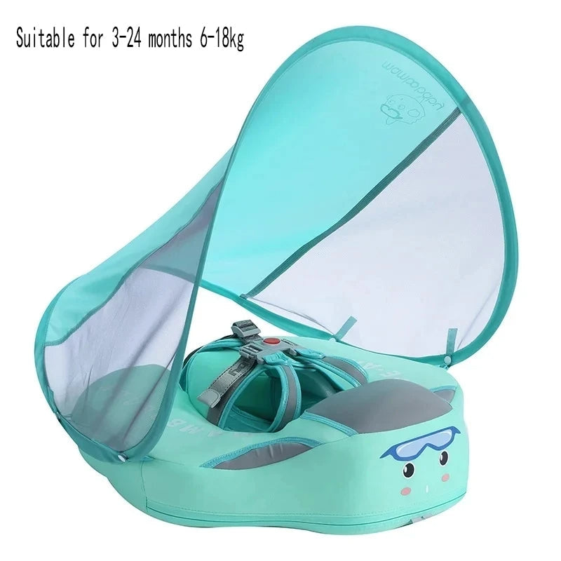 Badring Baby med UV-skydd - MamboBaby Grön