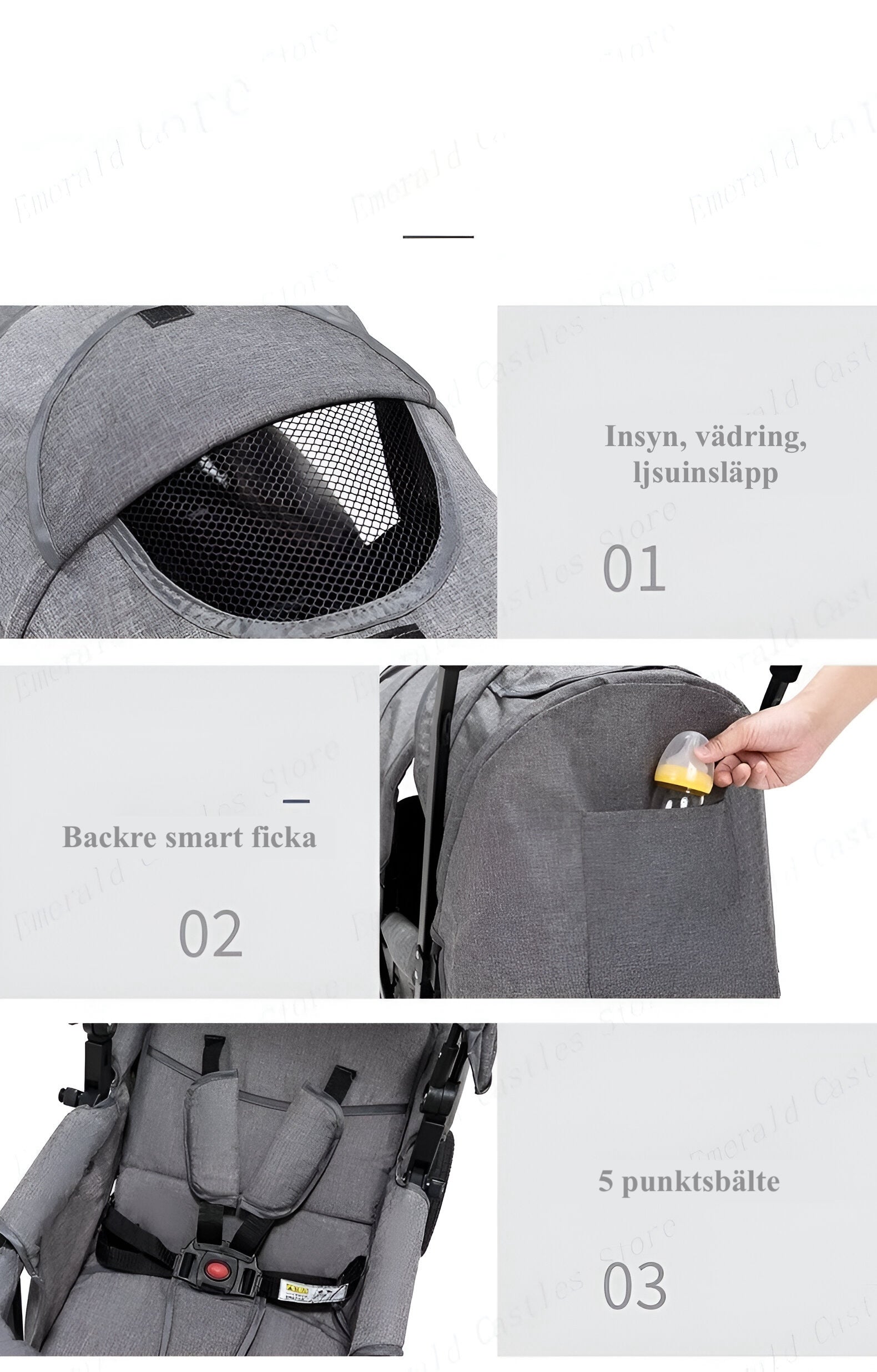 Syskonvagn Premium - Sitt och Ligg Läge
