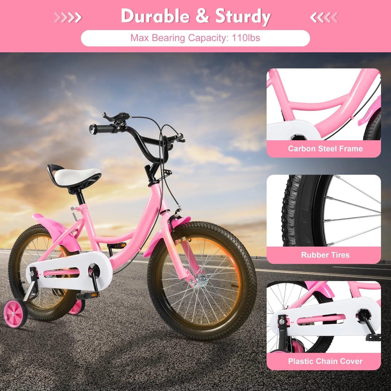 Barncykel 16 Tum By LV - Flera färger