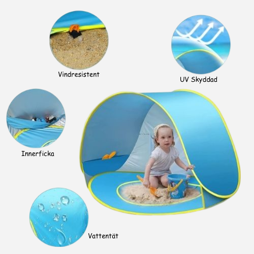 pop-up tält med UV