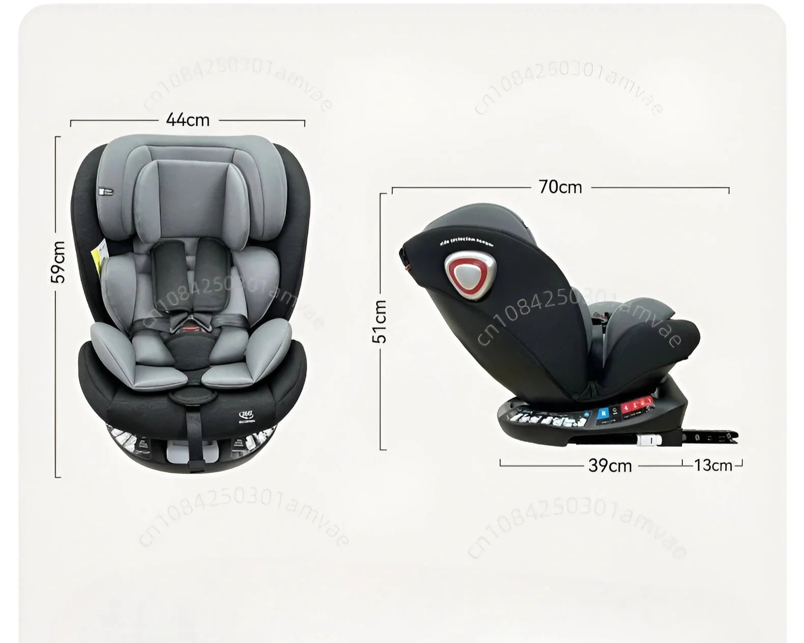Bilbarnstol 360° ToSecure by LV - ISOFIX Interface