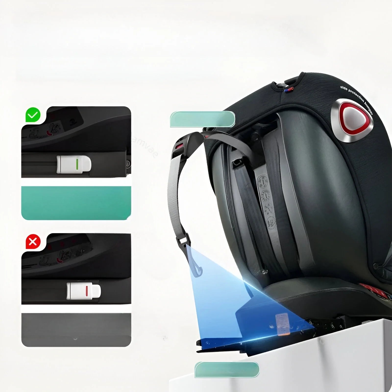 Bilbarnstol 360° ToSecure by LV - ISOFIX Interface